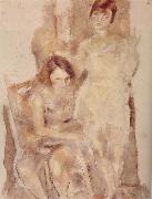 Jules Pascin Jinede and Miliu oil painting artist